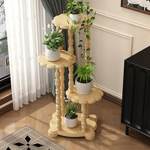 Corner Plant Shelf, 4 Tier Flower Pot Holder, Plant Stand Indoor for Patio Garden Balcony Living Room Corner(Black)