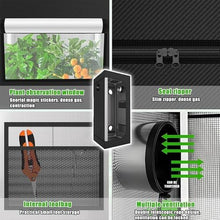 200W Dimmable LED Grow Light Kit for Indoor Plants, Complete Indoor Gardening Solution, Includes 600D Oxford Cloth, 4-inch Carbon Filter (W)