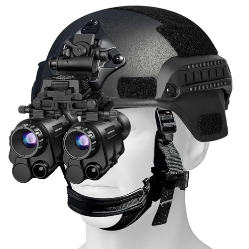 GOYOJO NVG Night Vision Goggles Helmet Mounted 2K Binoculars Black