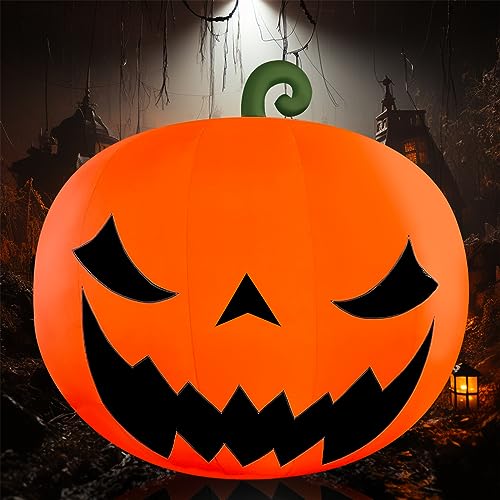 OZIS Giant 26Ft Premium Inflatable Pumpkin Decoration with Blower Orange