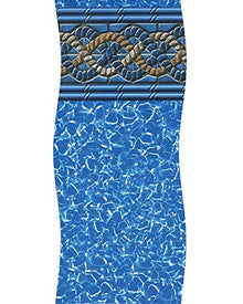 Swim Central Oval Uni Bead Above Ground Pool Liner 15' x 30' Blue
