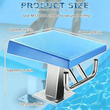 PioMue Diving Starting Block for Swimming Competitions & Training, One-Piece Diving Starting Block, 15° Incline Angle, 660 Lbs Load Capacity, Ideal for Swimming Competitions and Training