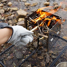 KMHJFXX BBQ Grill Glove Fireplace Microwave Roasting Cooking Mitts Welding Work Hand Protection Gifts Accessories