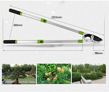 EliteBloom Handheld Extendable Garden Shears Telescopic Bypass Loppers Heavy Duty Garden Branch Cutter Cutting Capacity Anvil Hand Pruner Ergonomically Non-Slip Handles,