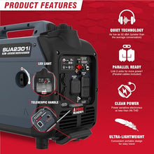 A-iPower 2300W Gas Portable Inverter Generator, RV Ready, Ultra-Lightweight