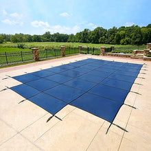 Blue Wave Rectangular In Ground Pool Safety Cover with Center Step Blue