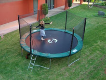 Galactic Xtreme 14 Ft Outdoor Trampoline with Net Black and Green