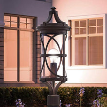 Urban Ambiance Luxury Rustic Outdoor Post/Pier Light, Large Size: 26-1/2" x 9", with Old World Style Elements, Olde Bronze Finish, UHP1180 from the Brussels Collection