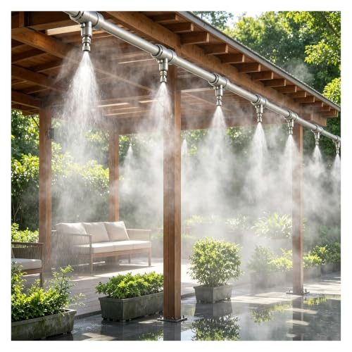 PYYDJQ Clog-Free Patio Misting System Kit Outdoor Cooling