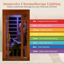DYNAMIC SAUNAS Barcelona 1-2 Person Infrared Sauna with Red Light Therapy