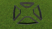 Frame It All Weathered 2" Tool Free Garden Raised Bed 4-Sided Triangle Weathered Wood 2