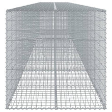 Large Collapsible Gabion Basket for Outdoor Garden & Landscaping, Heavy Duty Galvanized Steel Wire Mesh with Easy Assembly, Rust Resistant Stone Planter Box for Patio Retaining Wall Decoration