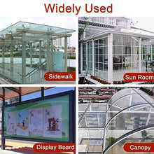 Polycarbonate Sheets All-Weather Outdoor Greenhouse Covering, Plastic Roofing Sheets Rainproof Insulation Protection(1x116m)