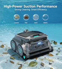 (2026 NEW) WYBOT B1 Cordless Robotic Pool Vacuum Six-Roller Brush