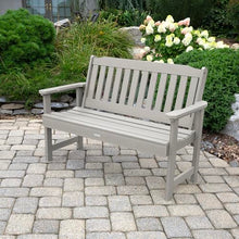 highwood Lehigh Garden Bench, 4 Feet, Harbor Gray