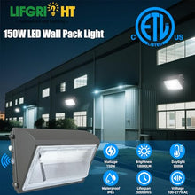 Lifgright 150W LED Wall Pack Light,4 Pack 5000K 18000 Lumens Outdoor Lights Dusk to Dawn,IP65 Waterproof,600-800W HPS Equivalent Outdoor LED Security Light (4 Pack)