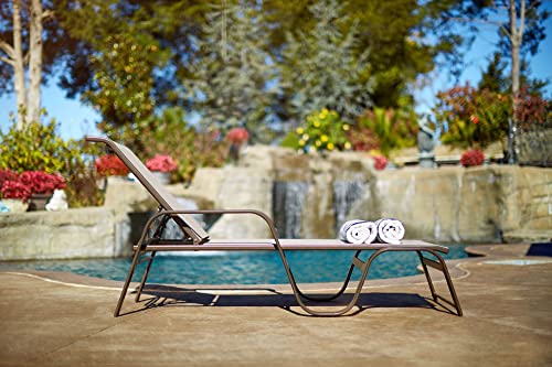 Winston Seagrove II Stacking Adjustable Patio Chaises Set of 2 Sunbrella Pueblo Dune