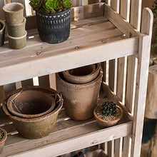 Cedar Wood Plant Stand Outdoor Multifunctional Plant Shelf Wood Modern Tiered Plant Stand Retro Flower Stand Small Space Corner Display Rack For Indoor Plants Patio Window Flower Ladder Frame