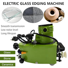 Portable Glass Edge Grinder Portable Round Bevel Edger Hand-Held Glass Polisher Grinder Edger for Art Polishing ( 8mm)