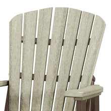 Outdoor Escape Brown Double Glider with Center Table, Weatherwood Tudor Brown, Heavy Duty Polyethylene Patio Bench Seating