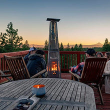 90,000 BTU Stainless Steel Outdoor patio Heater, 12 Ft Heating Radius, Wood Pellet Fired (Revere Elite)