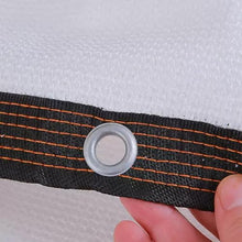 White Shade Cloth with Grommets, Breathable HDPE Mesh Tarp Fabric, Greenhouse Shading Netting, Outdoor Garden Plant Cover, UV Resistant for Patio Pergola(10x30m/32.8x98.4ft)