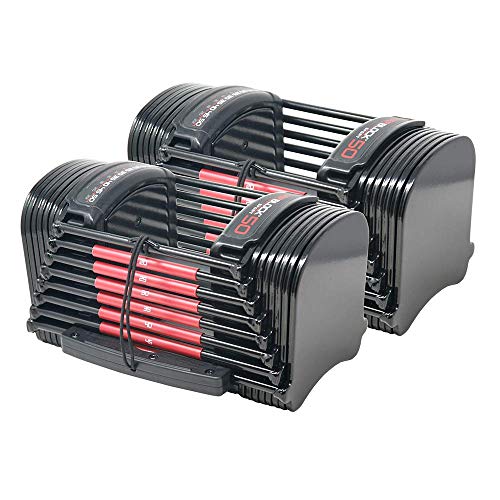 POWERBLOCK Adjustable Dumbbells Black/Red