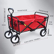 Garden Cart Troey Foldable Pu Wagon Hand Folding Troey Hand Cart for Outdoor Camping BBQ Gardening ping Beach (Color : D) (C)
