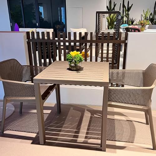 JOSOGO 7 Piece Patio Dining Set for 6, Outdoor Table & Chairs with Umbrella Hole, All-Weather Furniture Conversation for Lawn Pool Backyard(O)