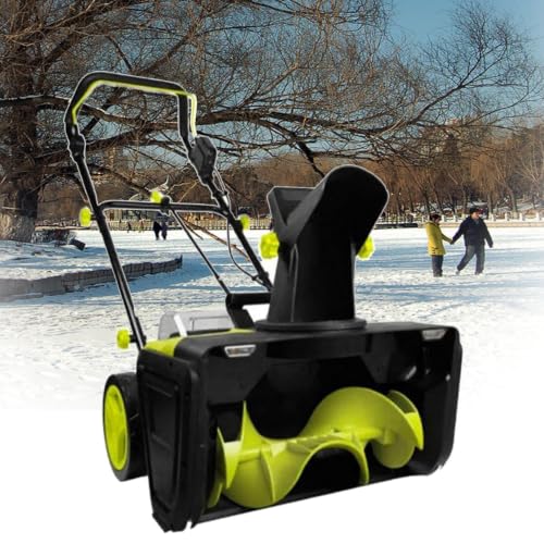 Brush‑Less Motor Snow Blower,Built‑in Dual Bright Head‑Lamps 4Batteries
