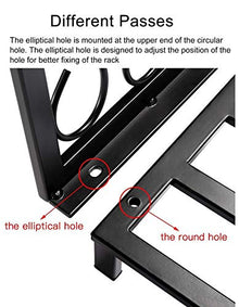 DOIBG Wrought Iron Firewood Log Rack for Indoor/Outdoor Fireplace Heavy Duty Kindling S Stand with Easy Assembly