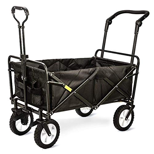 ZGLINMZ Garden Carts Garden Cart Foldable Pull Wagon Beach Wagon Hand Cart Garden Transport Cart Garden Trolley Folding Cart Wagon Truck Wheelbarrow