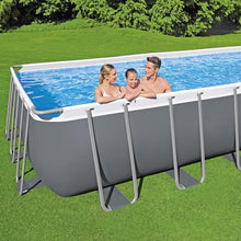 Bestway: Power Steel - Rectangular Swimming Pool Set - 24' x 12' x 52", Above Ground, Tritech Construction, Filter Pump, Ladder & Cover, 7937 Gal.