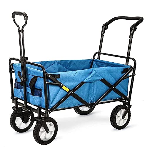 Trolleys Beach Wagon Heavy Duty Foldable Garden Cart Pull Wagon Hand Cart Garden Trolley Folding Wagons Truck Wheelbarrow