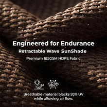 FENGZEQUAN Wave Shade Sail,Retractable, Slide Wire Wave Shade Sail, Sun Shade Sail UV Resistant Sun Protection Wave Canopy Cover,for Pergola, Porch, Terrace, with Mounting Kit(W1*L15m/W3.28*L49.21ft)