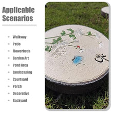 Elitix Stepping Stone Plant Step Stones Kits for Outdoors Garden, 13" Path Stepping Decorative Stone Set of 4, Large Ornaments Lawn Stone for Patio Terrace Yard