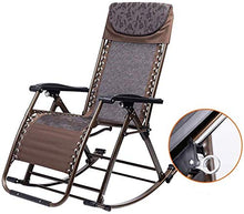 Lightweight Rocking Recliners Relaxing Armchair Adjustable Footrest and Backrest Ferroalloy Tube Rack No Need to Install for Beach Garden Etc (Color : B)