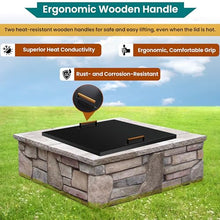 FEBTECH - 42" x 42" Fire Pit Insert Square Lid - 1.5mm Steel Cover