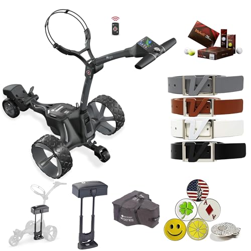 AMBA7 M7 GPS Remote Electric Cart Bundle with Accessories Black
