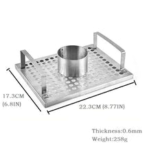 AFPSDLFJDLS BBQ Grill Stainless Steel Beer Can Chicken Holder Roaster Grill Rack Barbecue Grill Basket Turkey Roasting Rack for Grill