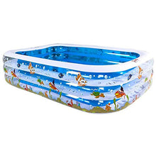 Inflatable Swimming Pool Children's Pool Infant Home Thickened Pool Folding Inflatable Pool Non-Slip Square Swimming Bath Barrel Summer Backyard Water Party