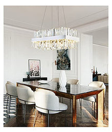EPIFANIA Ceiling Light, LED Chandeliers, Luxury Modern LED Crystal Chandelier Lighting AC110V 220V Light Fixture Compatible with Dinning Room Living Room