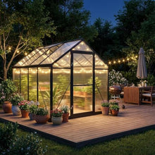 Garvee 6x8ft Walk-in Greenhouse, Heavy Duty Large Outdoor Green House
