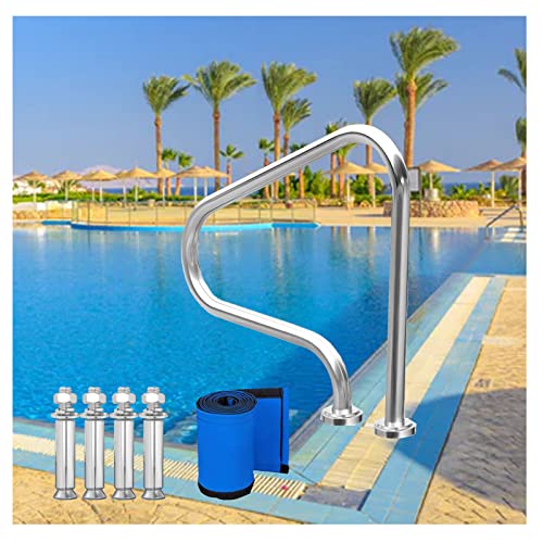 Pool Handrails Swimming Pool Safety Hand Rail Swimming Pool Handrails, Handle, Pool Railing, Ladder Step Handrail for Swimming Pool, Sloped Entry, Spa, Water Park