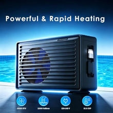POOLTOHOT Pool Heater for Inground Pools and Above Ground Pool (12000 Gallons), 40000 BTU Electric Pool Heater Build-in Compressor for Heating and Cooling, Pool Heat Pump with Smart WiFi Control