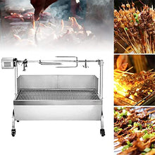 JYXYXSCP Electric Automatic BBQ Rotisserie Grill Kit,Outdoor Camping Rotisserie Spit Roaster Stainless Steel Grill for Pig Rotisserie Hog