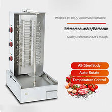 Kebab Machine Electric Vertical Grill Smokeless Barbecue Grill Stoves Stainless Steel with Burners, Gyro Broilers Home Vertical Rotisserie Oven, Kitchen Barbecue Accessories