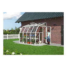 Palram Canopia Rion Sun Room 6x8 Ft. Lean-to Greenhouse DIY Kit White