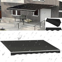 WZUOPG Manual Retractable Awning Door Window Awning Shelter Outdoor Canopy Home Deck Canopy with Manual Crank Handle（Frame Included ）