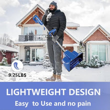 Kindevieft Electric Snow Shovel Cordless 20V 12 Inch Snow Shovel for Driveways, Lightweight Electric Snow Blower with Adjustable Handle (4.0Ah Battery and Charger Included),OneBattery